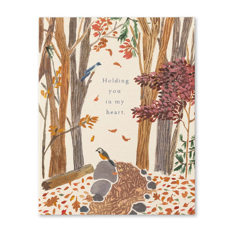 Holding you in my heart - card