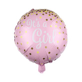 It's A Girl Confetti Foil Balloon 18"