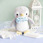 Penguin Peng Knitted Plush Soft Toy Grey