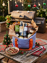 Christmas BBQ Hamper with Gourmet Sauces, Relishes & Cooler Bag