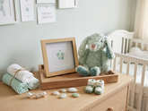 New Baby Gift Box — Handmade Sea Glass Keepsake Frame with Bunny