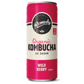 Organic Kombucha, Wild Berry, Remedy