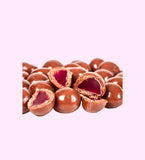 Milk chocolate coated raspberries detail, Father's Day Sweet Treats Gift Box