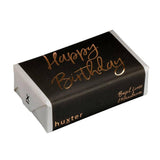 Happy Birthday - Grey - ROSE GOLD FOIL Triple-milled soap: Basil, Lime & Mandarin