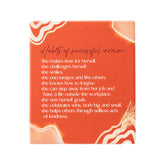 Desert Dune Habits Of Successful Women Verse Ceramic Plaque