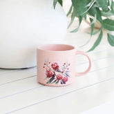 Native Blooms Red Floral Mug