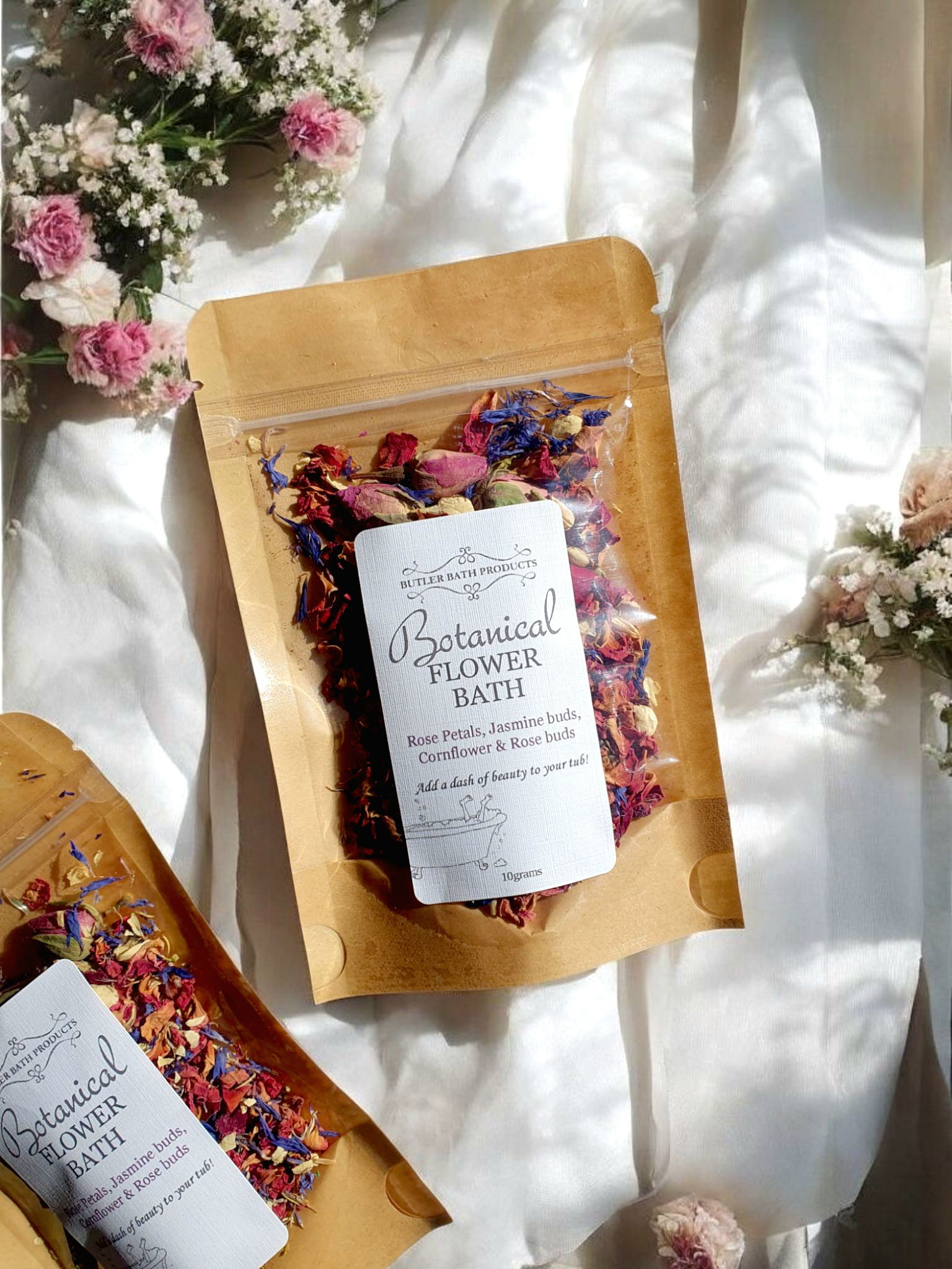 Botanical flower bath
