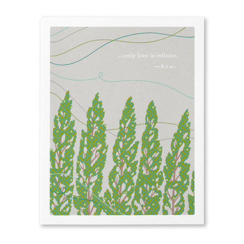 Only love is Infinite - Sympathy card