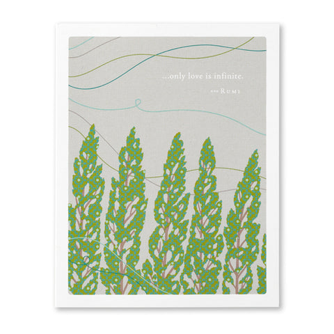 Only love is Infinite - Sympathy card