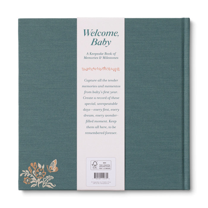 Baby Keepsake Memory Book | First-Year Milestones & Memories