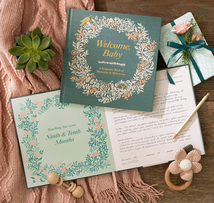 Baby Keepsake Memory Book | First-Year Milestones & Memories