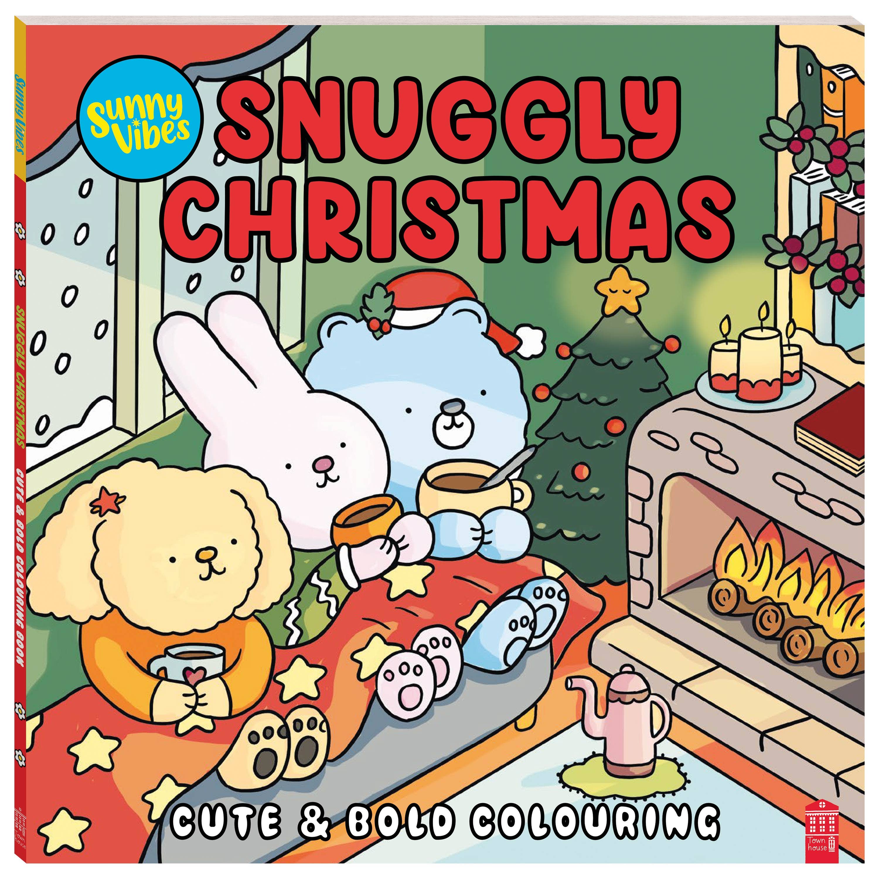 Sunny Vibes Christmas Colouring Book with 20 Removable Pictures