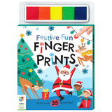 Festive Fun Finger Prints | Kids Christmas Activity Book with Ink Pad