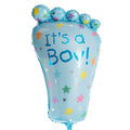 Blue Balloon Baby Boy Foot (45cmx78cmH) Blue