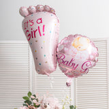 Foil Balloon Baby Girl Foot (45cmx78cmH) Pink