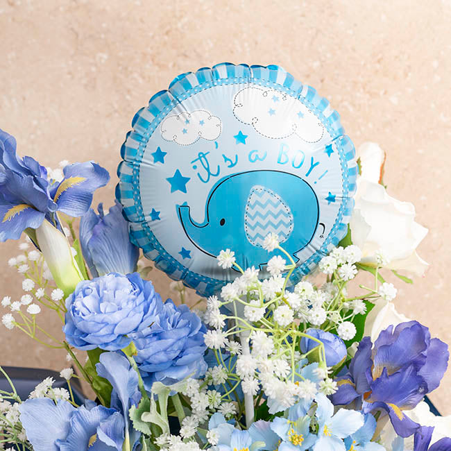 It's A Boy Elephant Foil Balloon