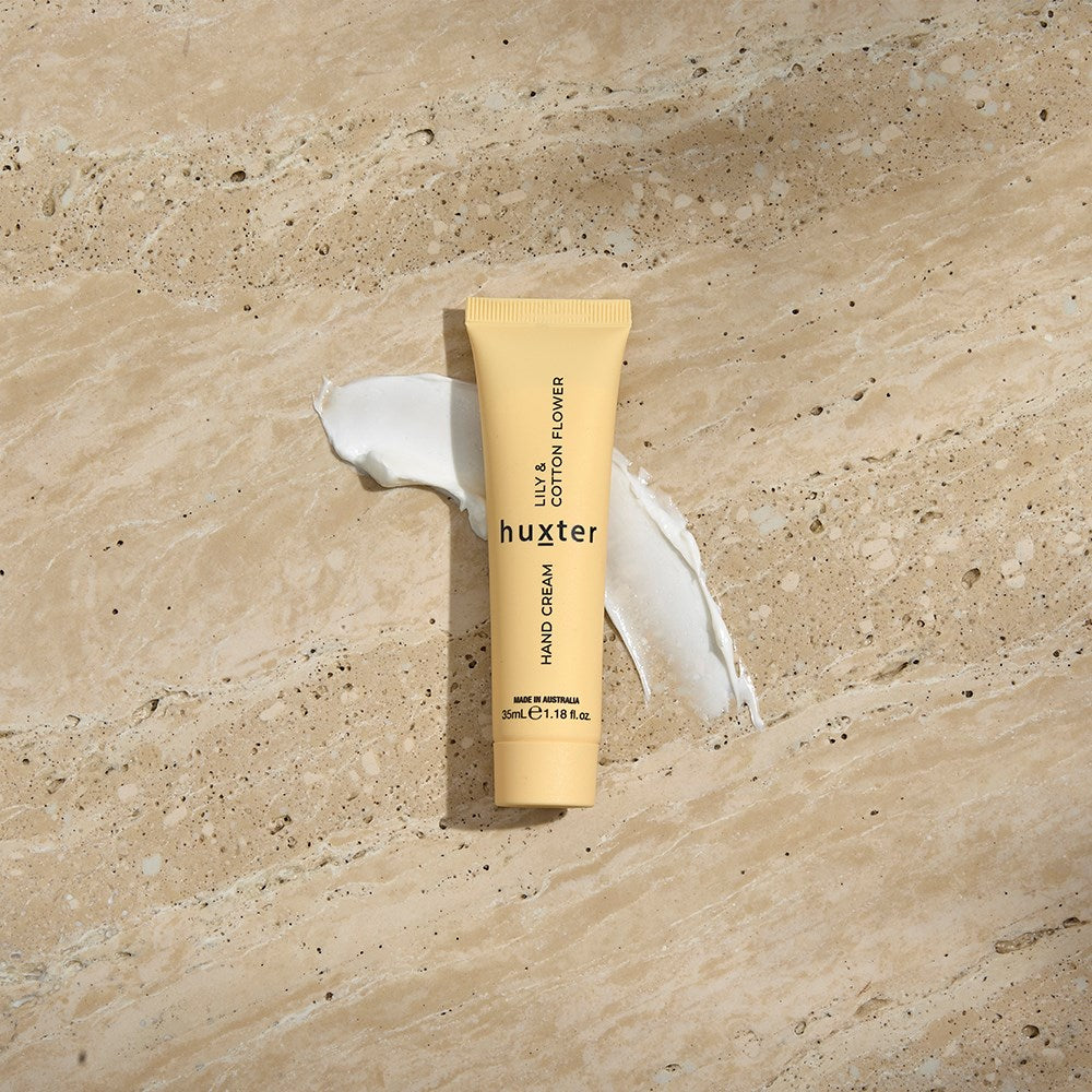 Huxter Hand Cream 35ml Boxed - Yellow - Lily & Cotton Flower