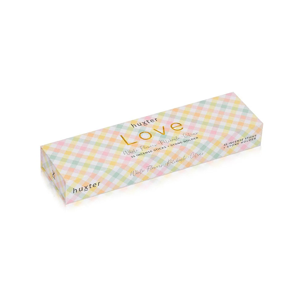 Huxter Incense Sticks  & Stone Holder -35 Pack