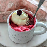 Vegan Raspberry Cake in a Cup | Microwave Mug Cake Gift