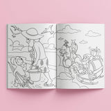 Kaleidoscope Christmas Down Under Colouring Book with Holographic Stickers