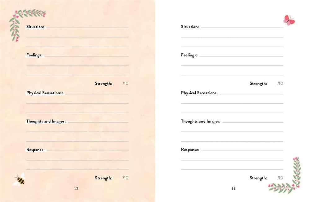 Your Anxiety Journal self-reflection page