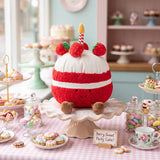 Sweet Birthday Gift Box for Kids with Cake Plush, Stickers & Treats