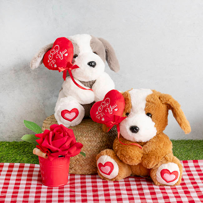 Puppy Harrold w Only For You Heart Plush Toy Cream (21cmST)