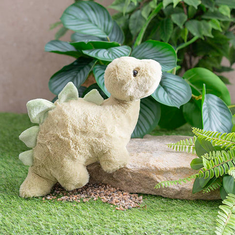 Bonnie Stegosaurus Dinosaur Plush Toy Olive Green