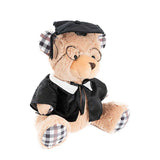 Graduation Teddy Bear Karl w Glasses Soft Brown