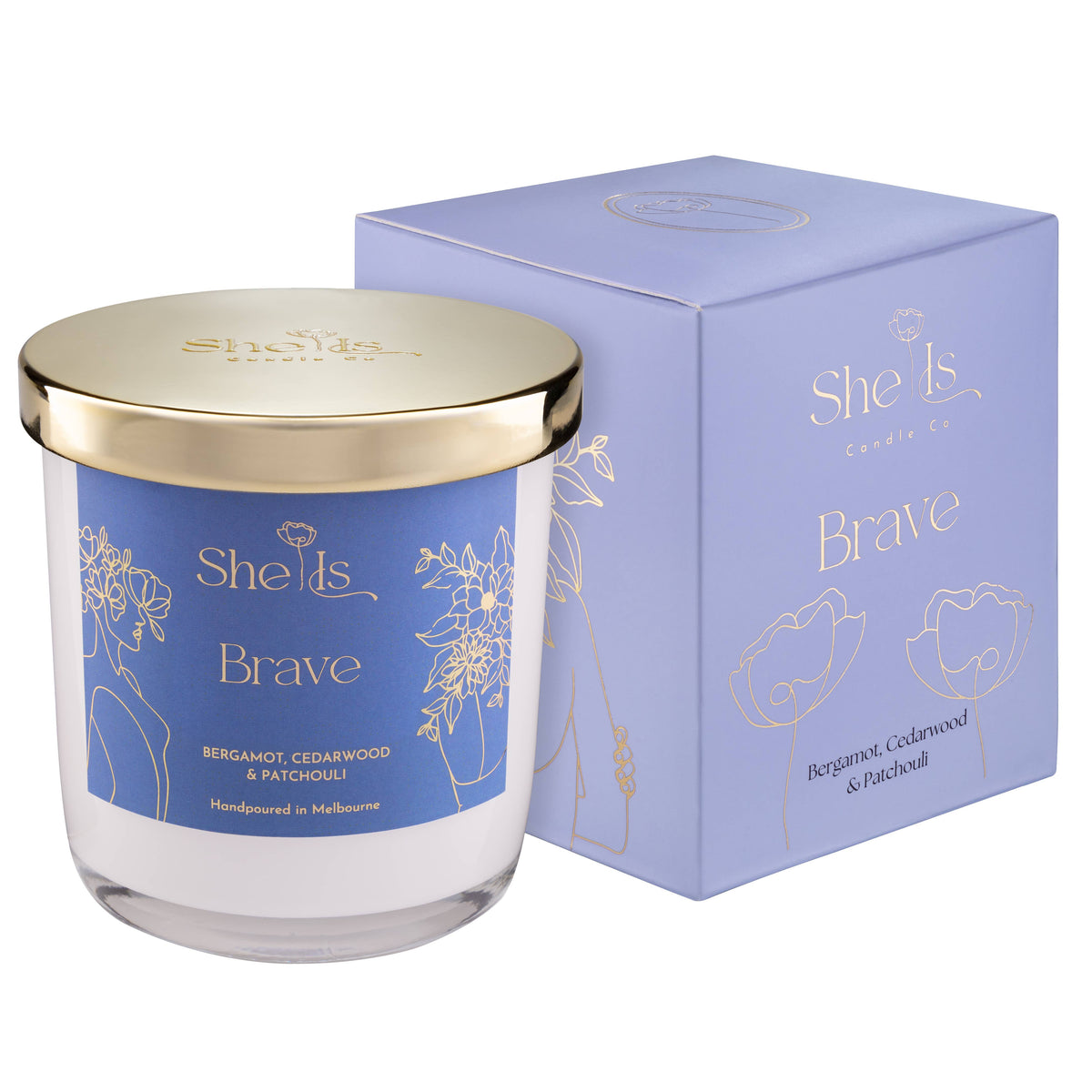 She Is Brave Candle