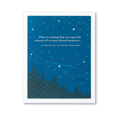 There is nothing that can equal the treasure....Sympathy card
