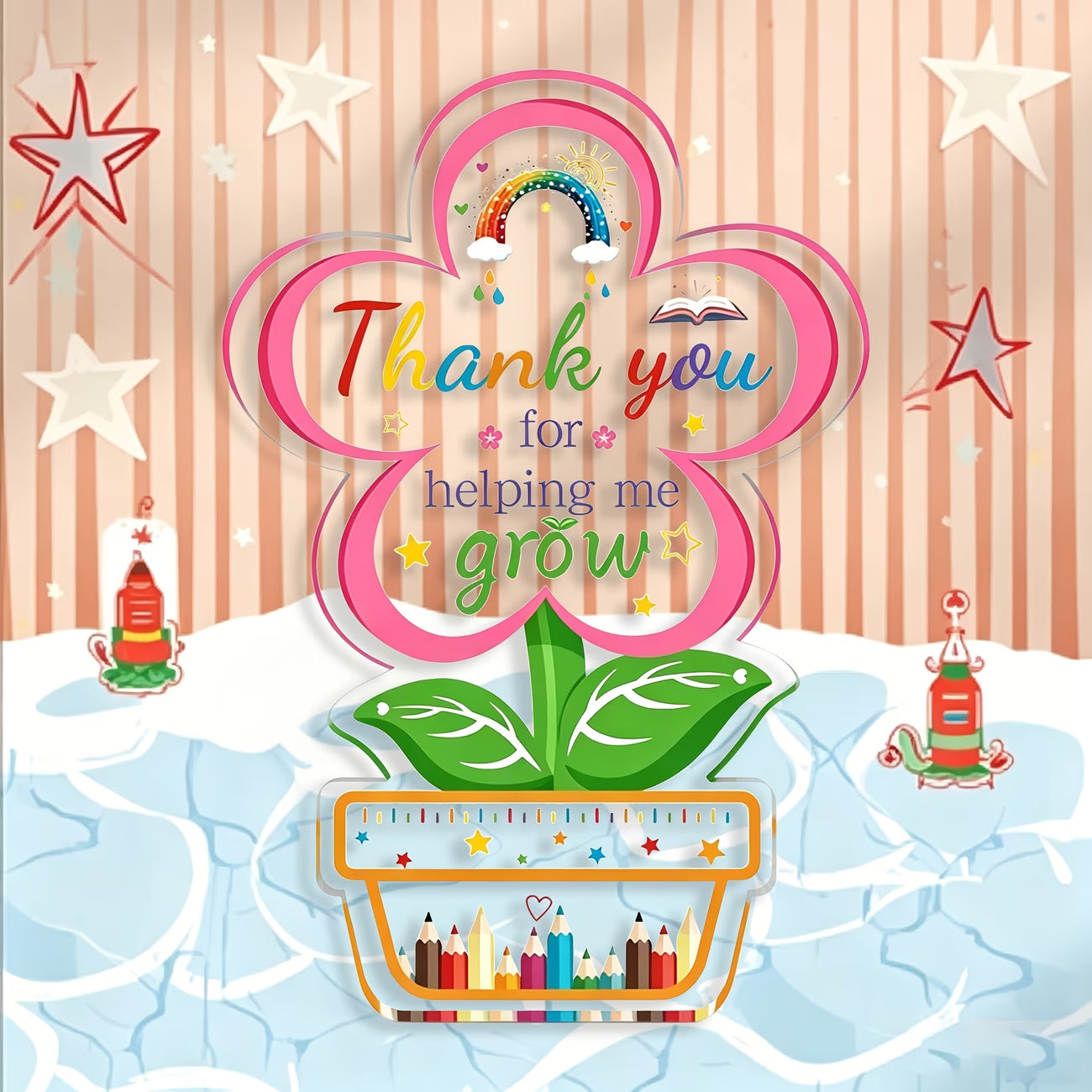Teacher Thank You Gift Box | Planter, Seeds & Flower Keepsake