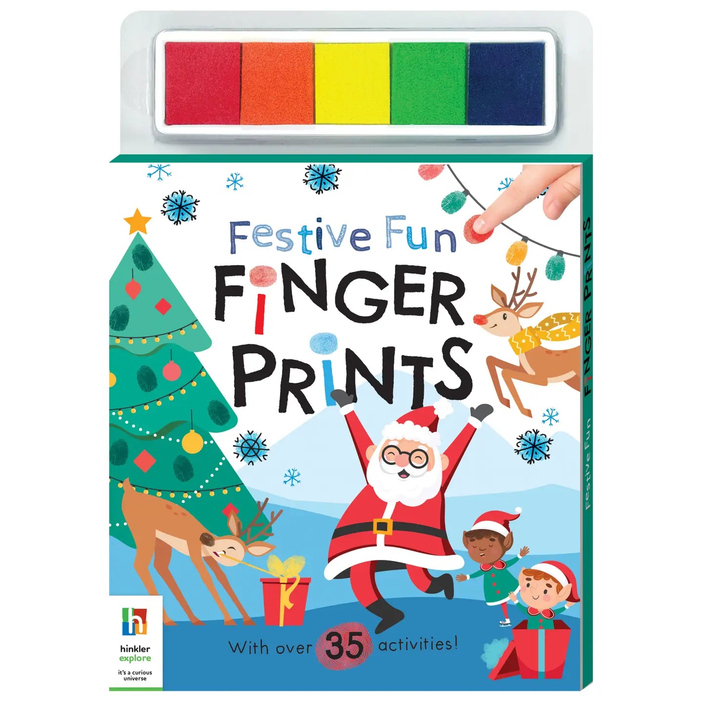 Cosy Christmas Kids Gift Box with Teddy Bear, Books & Activities