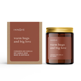 Warm Hugs and Big Love Soy Candle with Cinnamon & Vanilla Fragrance