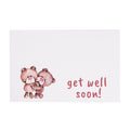 Card White Get Well Soon Bears (10x6.5cmH)