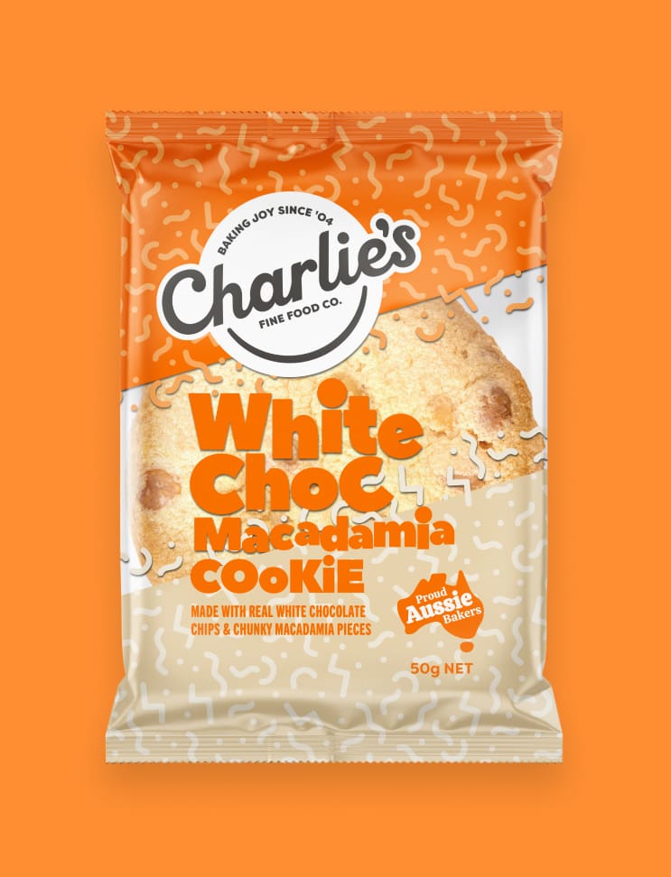 White Chocolate & Macadamia Cookie, Charlie's Fine Foods