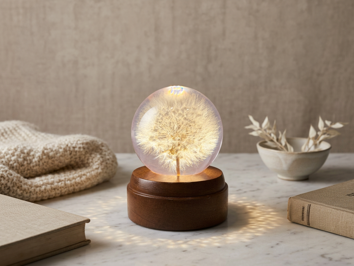 Memorial Dandelion Globe Gift Set contents