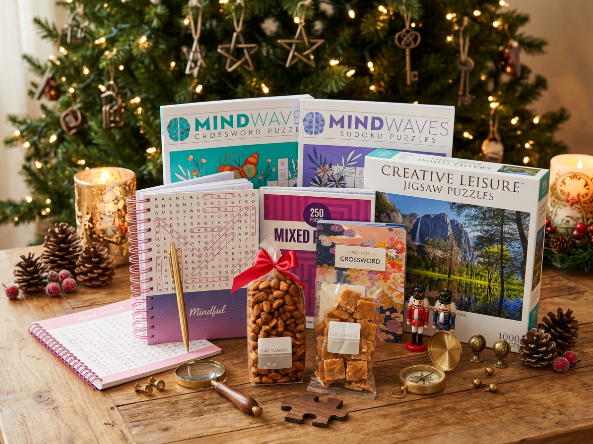 Christmas Puzzle Gift Box | Puzzle Lover Book & Jigsaw Gift Set