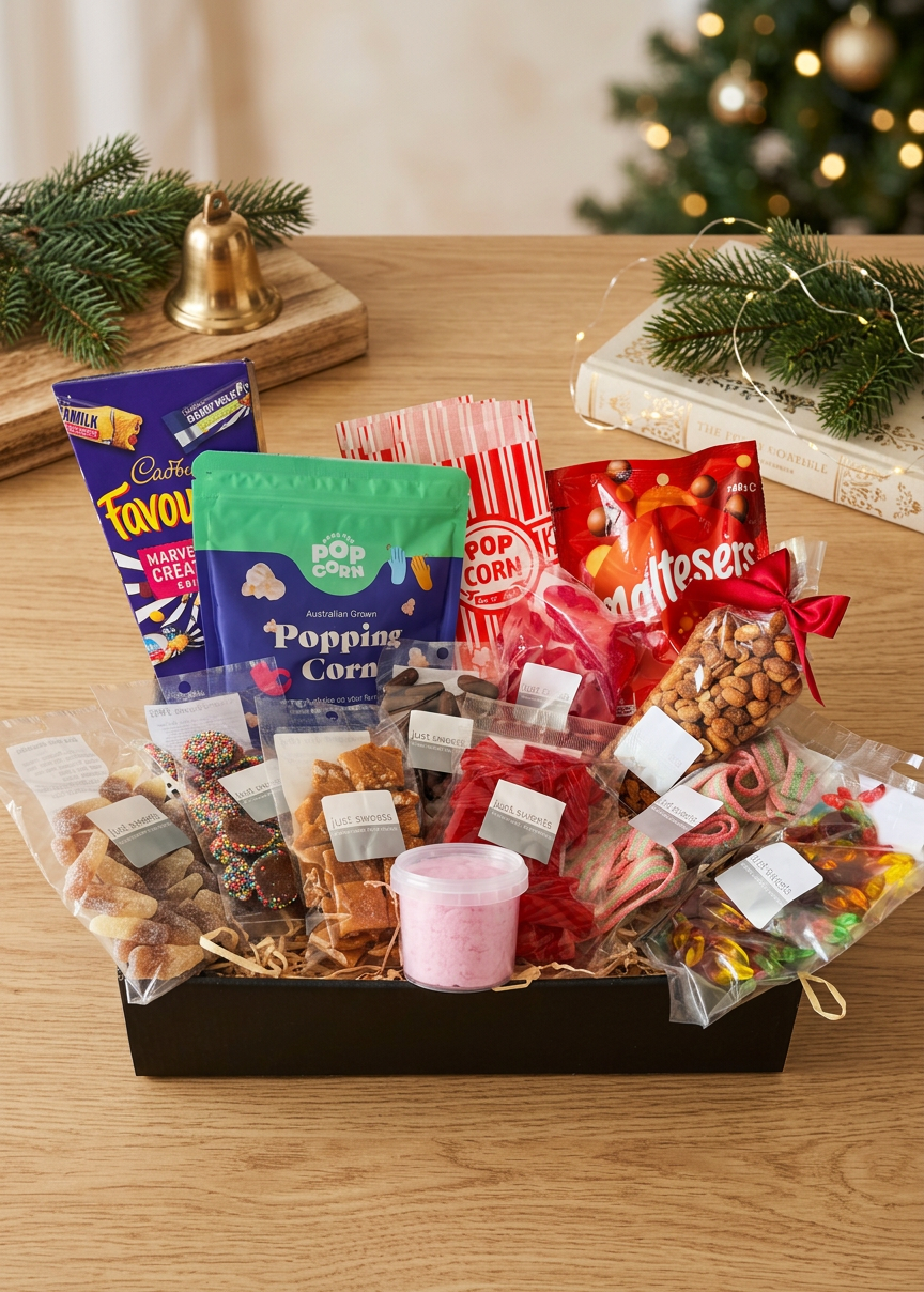 Christmas Movie Night Gift Box | Festive Family Snack Hamper