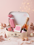 Pink Christmas Escape Gift Box | Pamper Hamper with Alcohol-Free Rosé