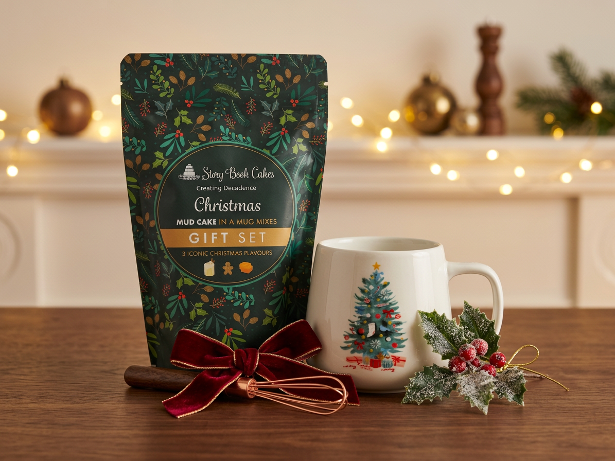 Christmas Mug Cake Gift Set | 3 Festive Flavours & Tree Mug