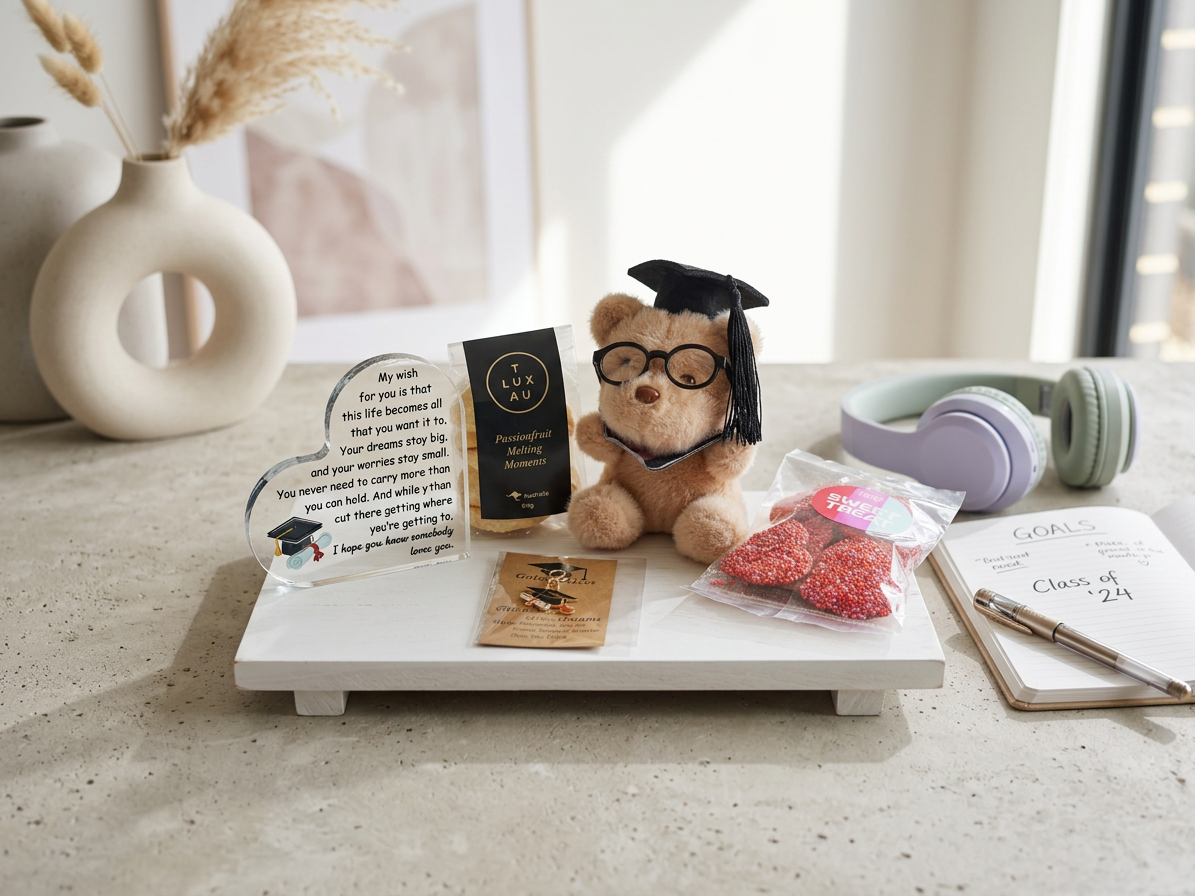 Mini Graduation Gift Box — Teddy Bear Keepsake Hamper