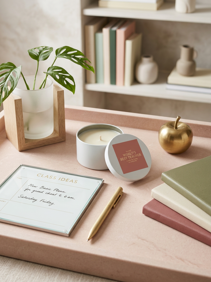 World's Best Teacher Candle & Quotes Gift Box