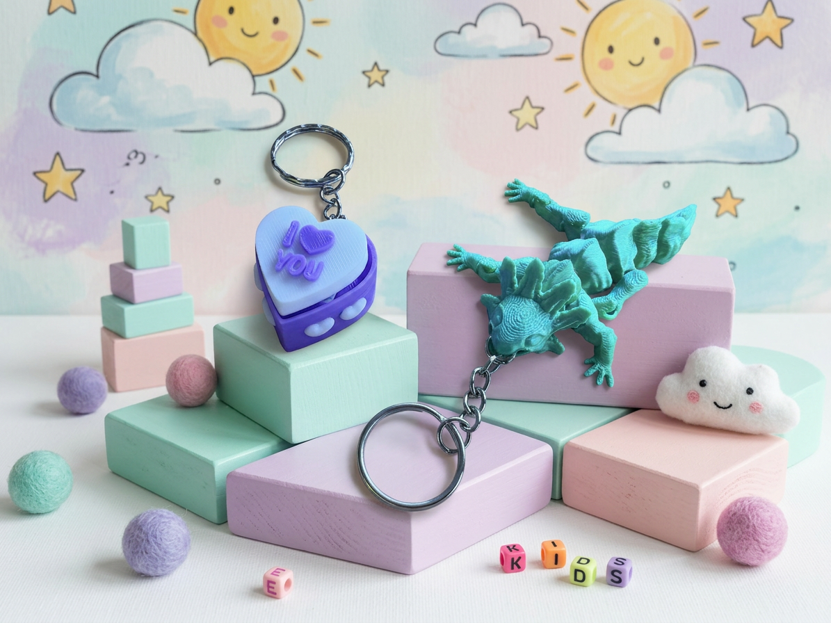 Sensory Wonders Box – 3D Printed Fidget Toy Gift Set with Octopus, Shark & Rainbow Fidgets
