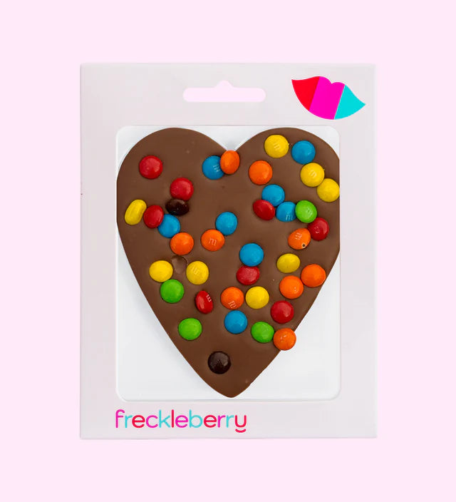 M&M Chocolate Heart box, Freckleberry