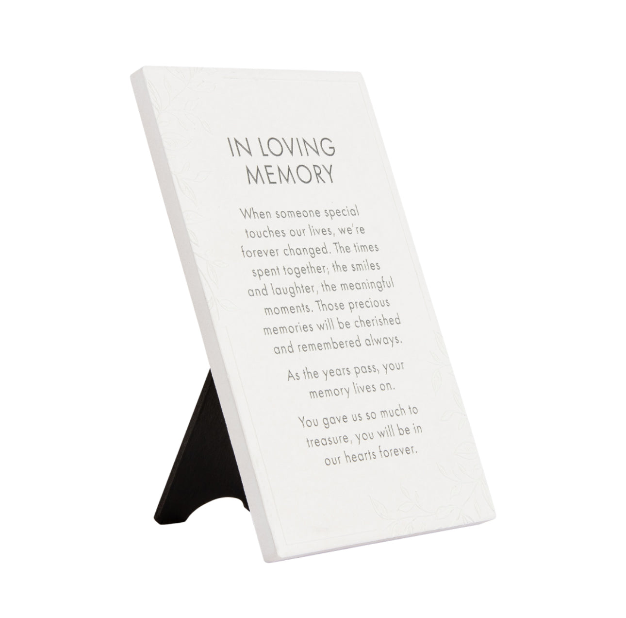 In Loving Memory Quote Plaque