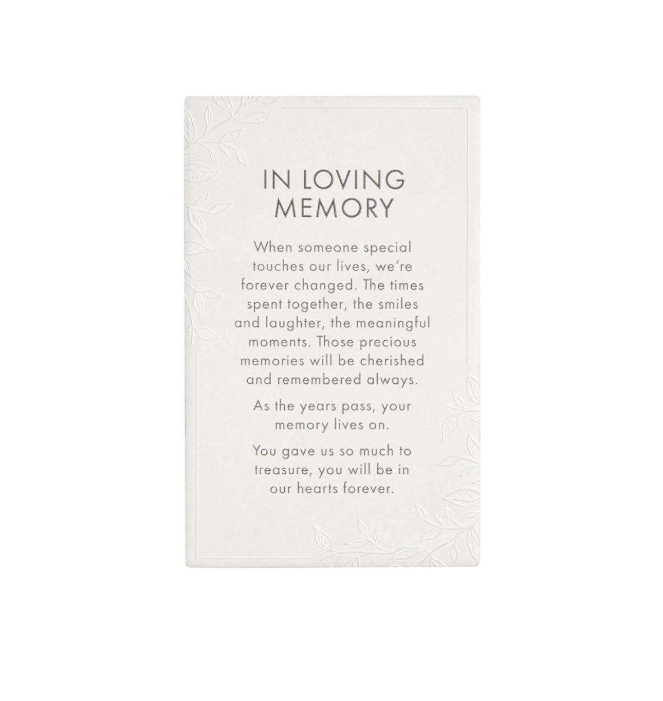In Loving Memory Quote Plaque