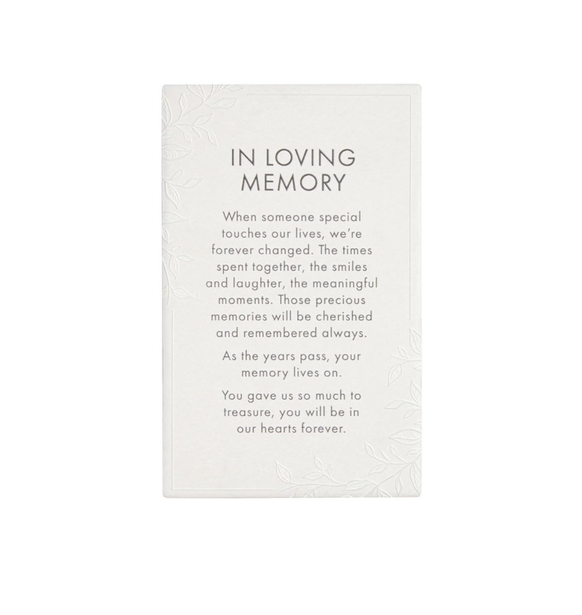 In Loving Memory Quote Plaque