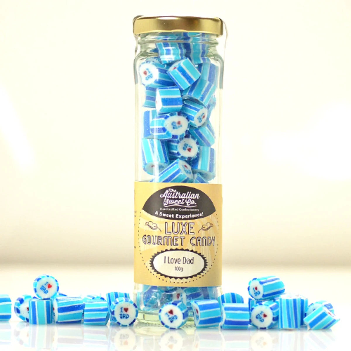 I Love You Dad luxe rock candy detail