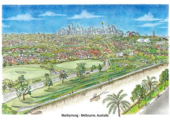 Charlie Jackman Maribyrnong Melbourne Australia Postcard